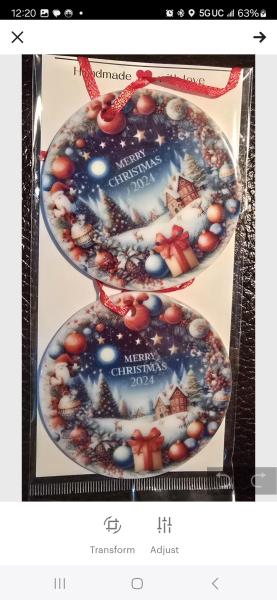 Ceramic Christmas ornaments picture