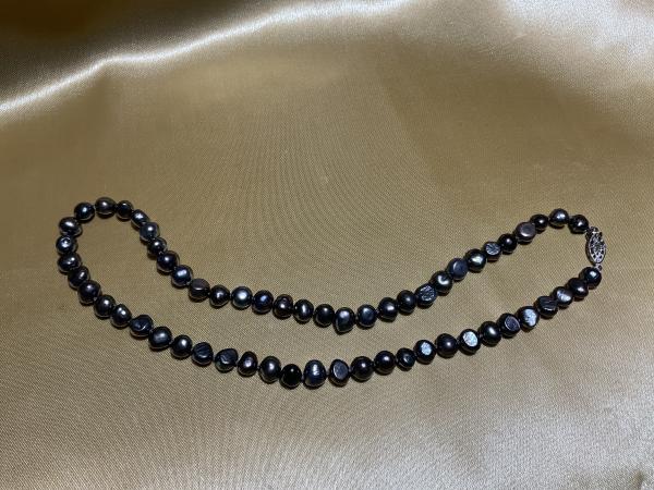 Cultured  Baroque Black Pearl Set picture