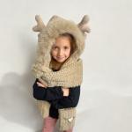 Brown Waffle Knit Deer