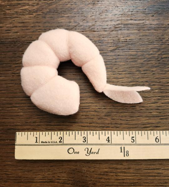 Felt shrimp cat toy | Eco-Fi felt toys for cats | natural catnip essence | handcrafted in USA | fun playtime gift for cats picture