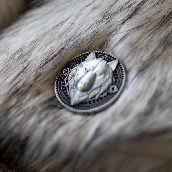 Ascension Silver Wolves Metal Coin picture