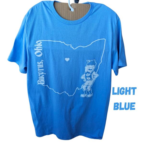 Official Bratwurst Festival Light Blue T-Shirt