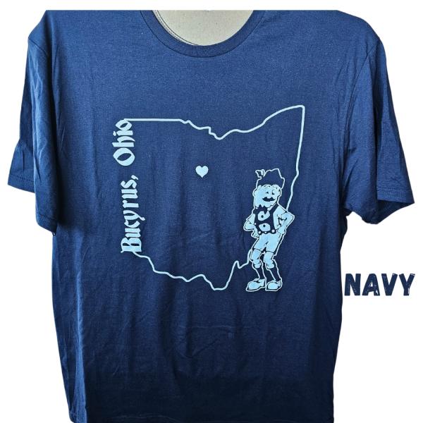 Official Bratwurst Festival Navy T-Shirt