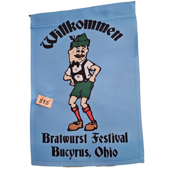 Official Bratwurst Festival Garden Flag