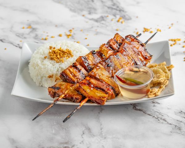 Filipino Pork Belly BBQ w/ Garlic Rice