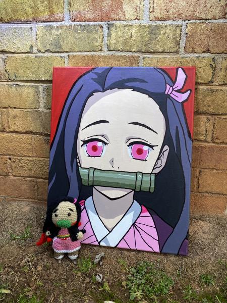 Nezuko Painting and Plush