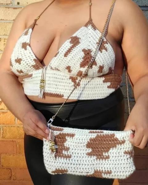 Cow Top and Bag