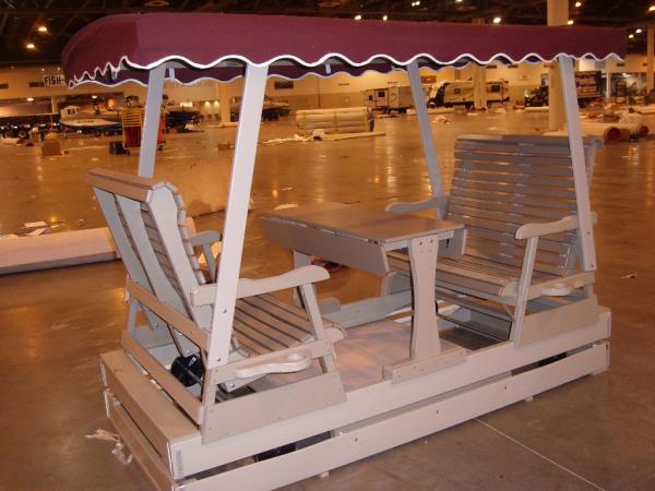 4 seat roller glider - Poly picture