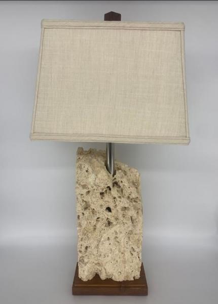 Natural Top Fossilized Coral Lamp picture