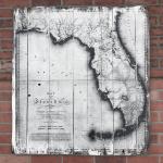 Old Florida Map 1823 - 22x24"