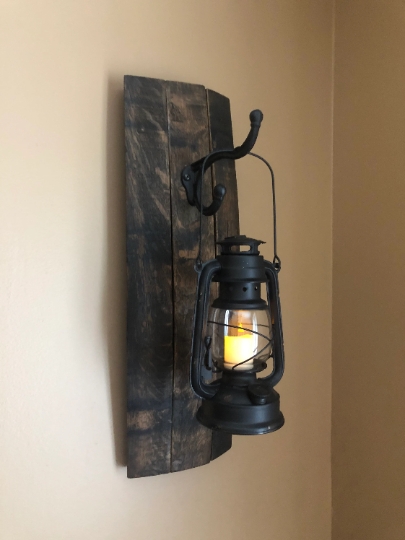 Barrel Sconce with Lantern Hooks (set of 2) picture