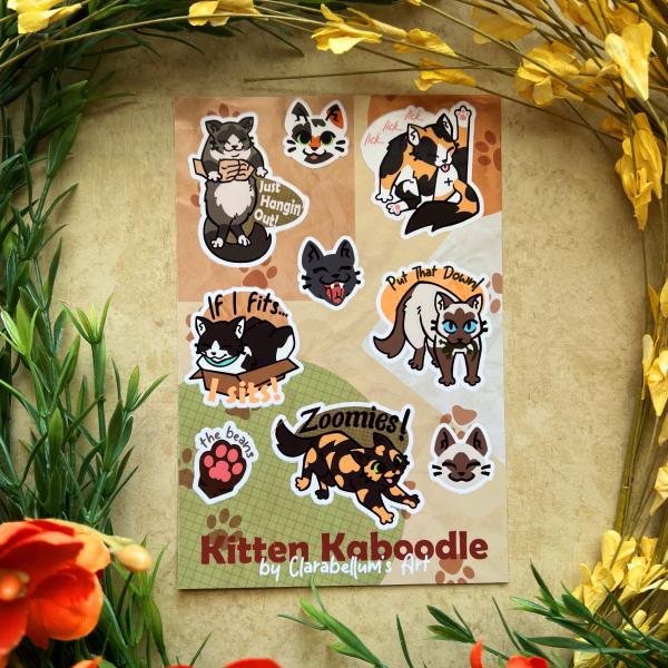 Kitten Kaboodle Sticker Sheet picture