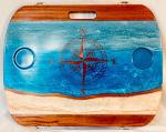 Ocean with Copper Compass Rose