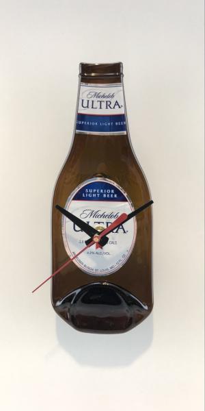 Recycled Michelob Ultra Beer Bottle Clock picture