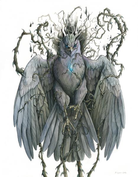 Thorns - Fantasy Hawk Print picture