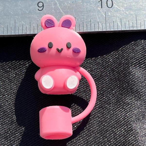 Fun Straw Toppers | Ready to Ship | Anime, Cutesy, Kawaii themed | Fits Most Straw Sizes | BPA-Free & Reusable picture