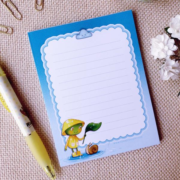 April Showers Frog Notepad picture