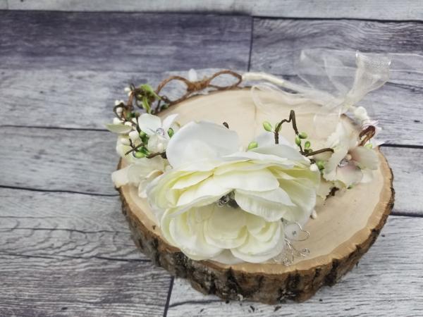 Flower Crown, Ivory bridal picture