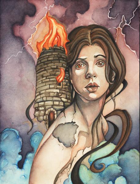 What Andromache Saw (The Tower) Print