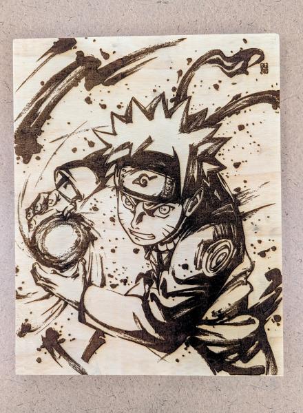 Naruto Laser Engraved Wooden Canvas - 11x14 Inches picture