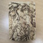 Attack on Titan Laser Engraved Bamboo Board - 5x8 Inches