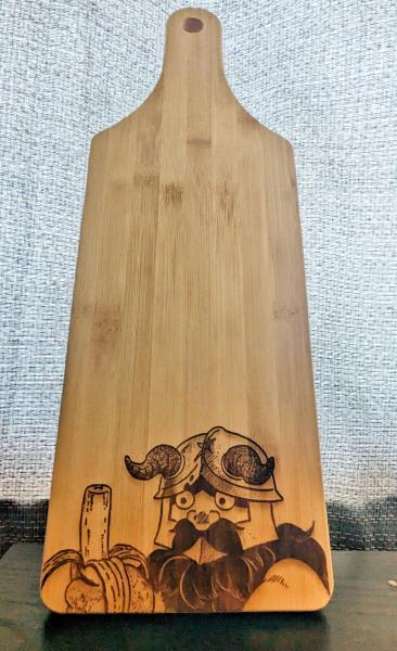 Laser Engraved Bamboo Cutting Board â€“ Featuring Senshi from Delicious in Dungeon picture