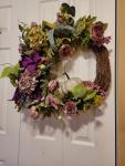 Plum and Green Fall Wreath