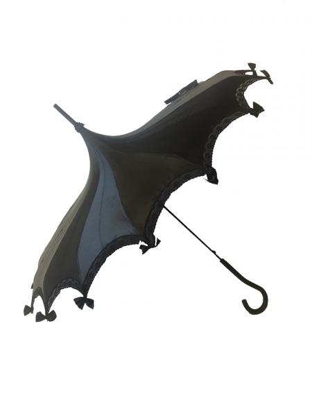 Black Satin Parasol/Umbrella picture
