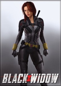 Black Widow Movie Full Body In Fighting Mode Refrigerator Magnet NEW UNUSED picture