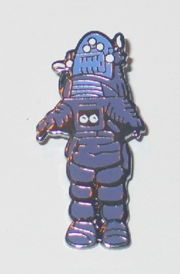 Forbidden Planet Robby the Robot Figure Cloisonne Metal Die-Cut Pin NEW ...