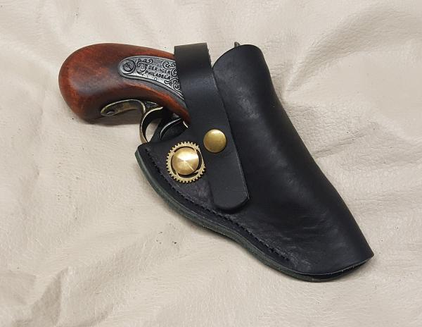 Steampunk 1850 Black Powder Philadelphia Derringer Non Firing Replica w/Holster picture