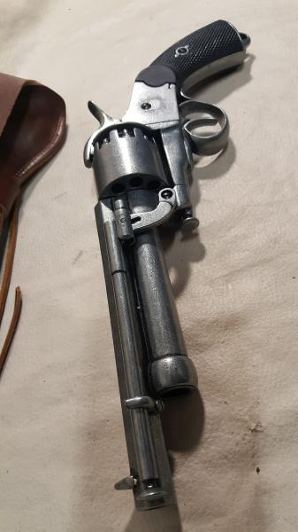 Steampunk 1860 Confederate Le Mat Revolver Non Firing Replica With Holster picture