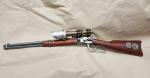 1892 Steampunk Winchester Lever Action Carbine Rifle Non Firing Replica W/Double Scope