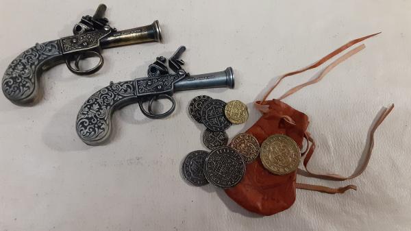 Steampunk 18th Century Aged British Pocket Flintlock picture