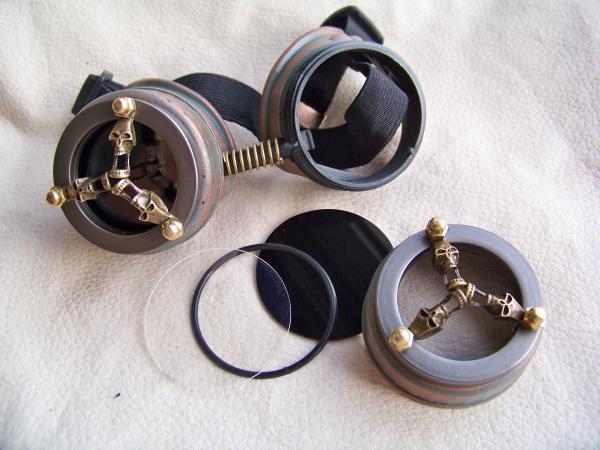 Steampunk Engineer Goggles- Wraith picture