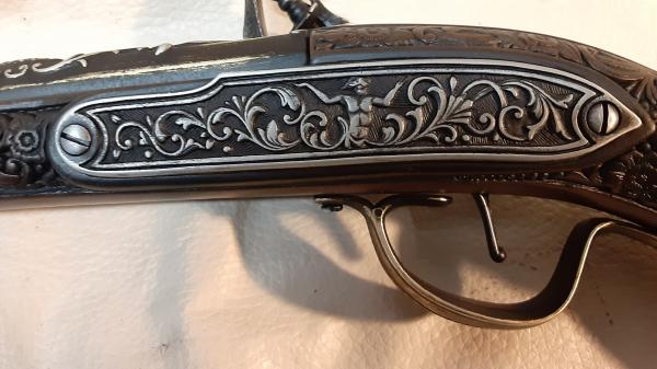 17th Century Aged German Flintlock Pistol picture