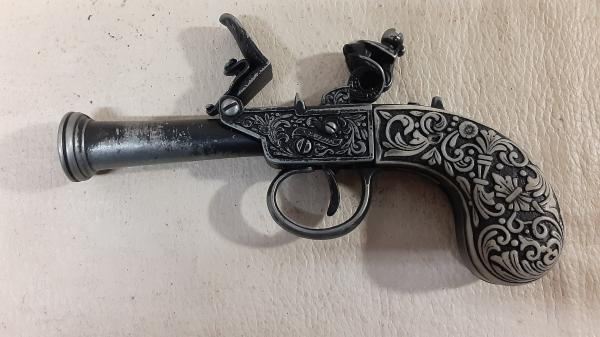 Steampunk 18th Century Aged British Pocket Flintlock picture