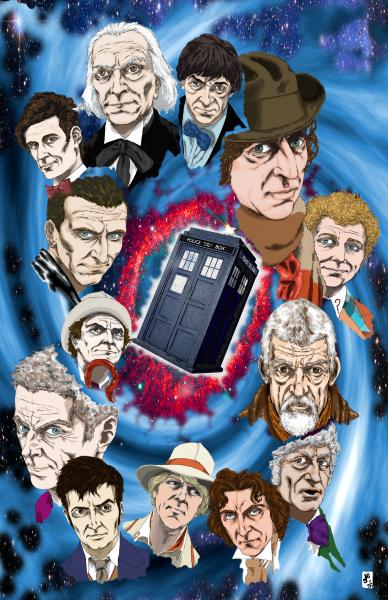 Dr. Who Homage Print picture