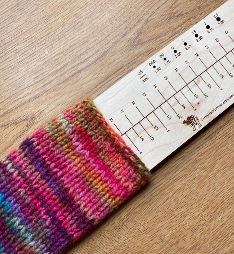 Sock Knitting Measure, Knitting Ruler, Hat Ruler, Head to Toe Knitting