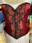 Giovanna - 35" Waist - Cabbage Rose - Red/Black