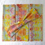 16in Cloth Napkins ~ Citrus Blooms, Set of 4