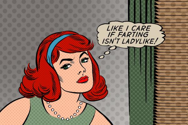 "Like I Care If Farting Isn't Ladylike" Print picture