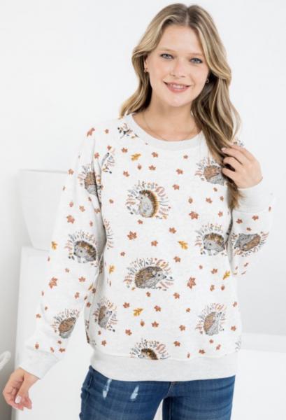 Hedgehog Fleece Lined Sweatshirt picture