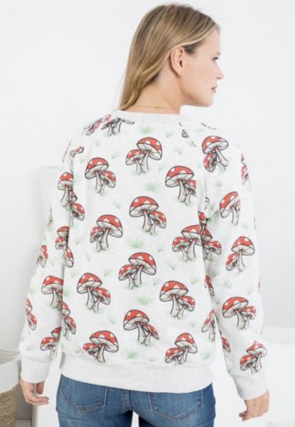 Mushrooms Fleece Lined Sweatshirt picture