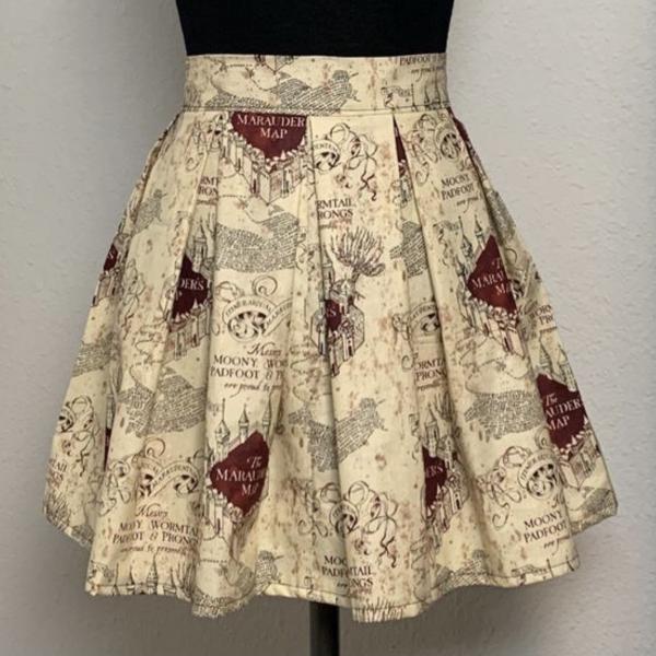 Harry Potter Marauders Map Skirt with POCKETS picture