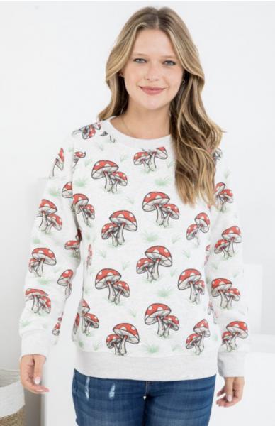 Mushrooms Fleece Lined Sweatshirt picture