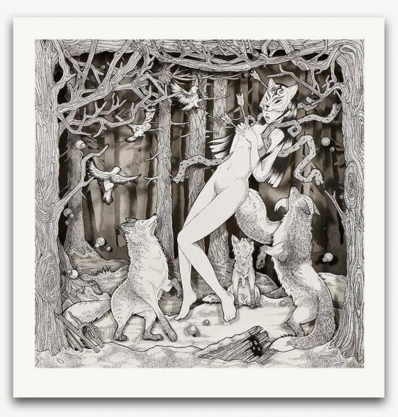 The Hunt limited edition print picture