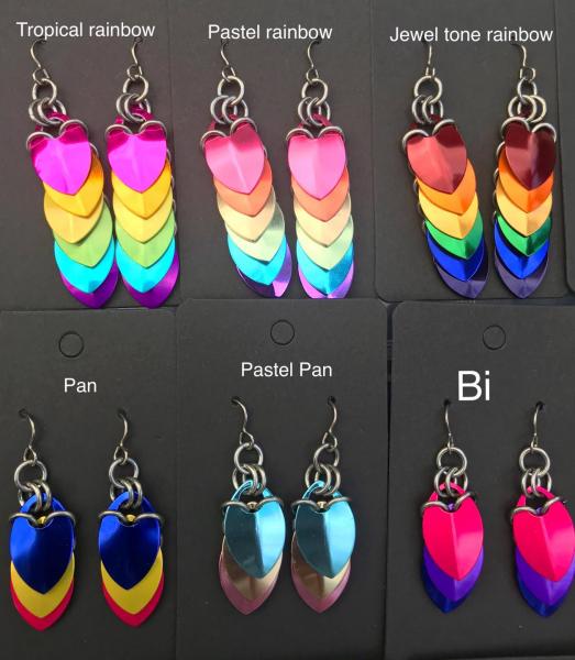 PRIDE Scale Earrings - other flags available picture