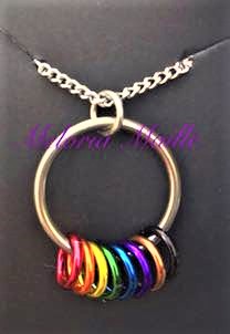 Pride Circle Necklace - other flags available picture