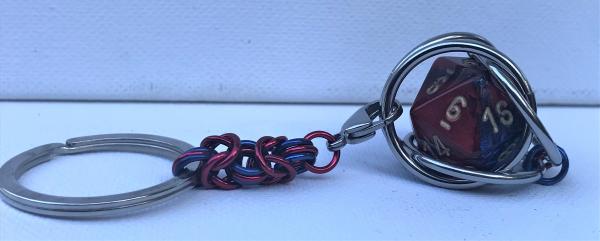 Removable D20 Keychain